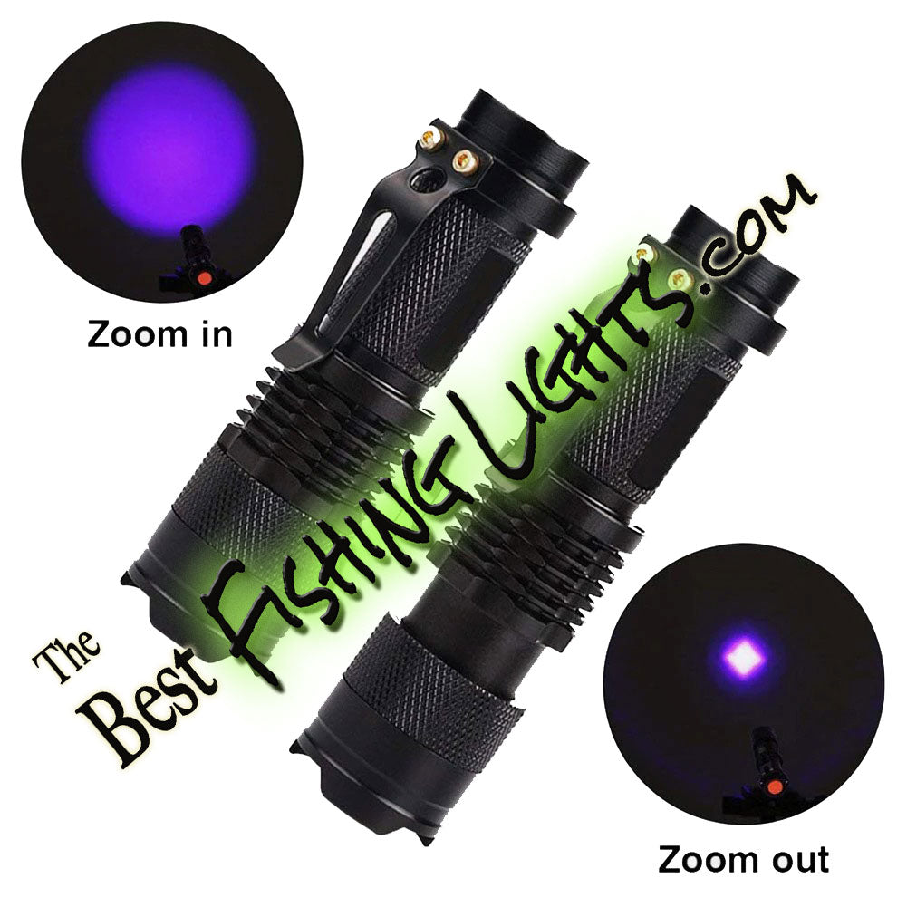 black light for charging fishing lures Bait Charging LED UV 365nm Flashlight Pocket Fishing Light
