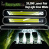 Cool White Barnacle Underwater 26K Lumen Pair Marine Lights