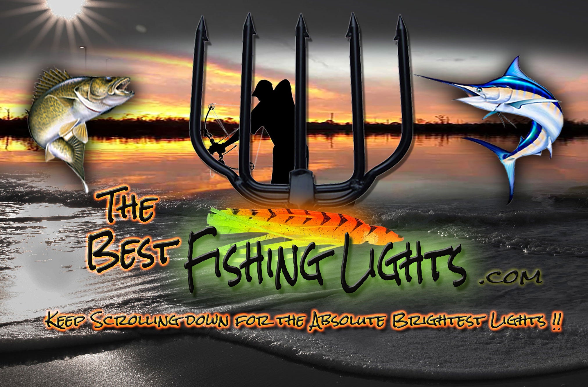 Fishing with underwater lights 