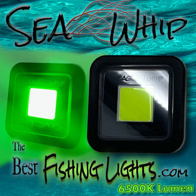 Underwater LED Light Puck Green Waterproof 12v 6500 lumen Single